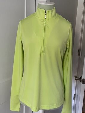Jofit Women's Lime/Green Quarter-Zip Performance Top